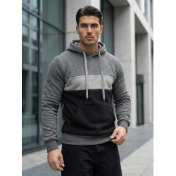 Vyriškas tamsiai pilkos spalvos džemperis Lonzo