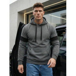 Vyriškas tamsiai pilkas džemperis Oven