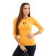 Moteriška ryškiai geltona palaidinė Carla