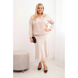 Moteriškas rudas rinkinys Roma