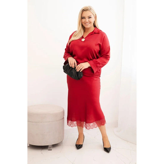 Moteriškas raudonas rinkinys Roma