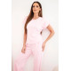 Women's pink set with wide trousers Floren Women's suits