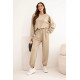 Damski jasnobrązowy casualowy zestaw Isabel