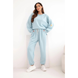 Moteriškas mėlynas laisvalaikio komplektas Isabel