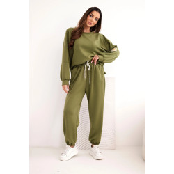 Moteriškas šviesiai žalias laisvalaikio komplektas Isabel