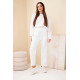 Damska biała komplet z paskami „Ambi”