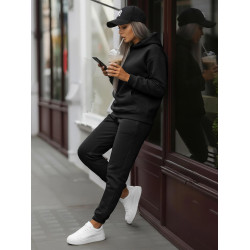 Moteriškas juodas sportinis kostiumas Super