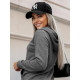 Moteriškas tamsiai pilkas  sportinis kostiumas Super 18