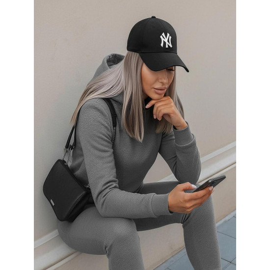 Moteriškas tamsiai pilkas  sportinis kostiumas Super 18