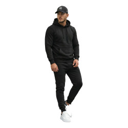 Juodas vyriškas sportinis kostiumas Toni