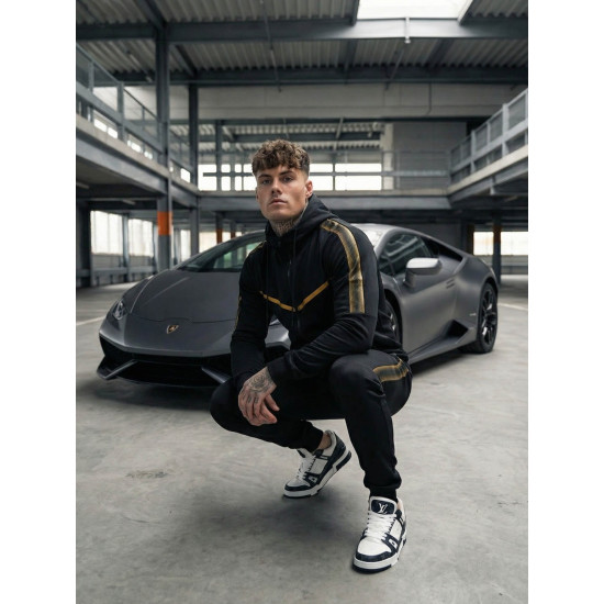 Juodas spalvos vyriškas sportinis komplektas Ronex JS/C8117