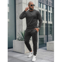Dark gray velour set by Bill