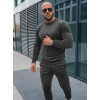 Dark gray velour set by Bill