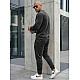 Dark gray velour set by Bill