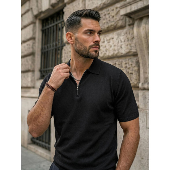 Vyriški juodi polo marškinėliai Force POLO marškinėliai