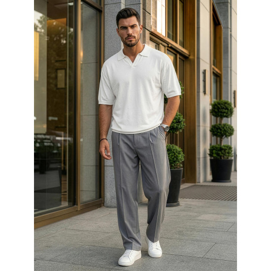 Vyriški balti polo marškinėliai Tyler POLO marškinėliai