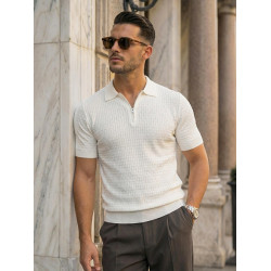 Vyriški balti polo marškinėliai Fast