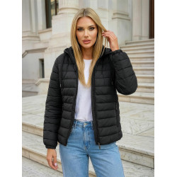 Moteriška juodos spalvos striukė Albi