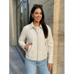 Moteriška ruda odinė striukė „Jase“