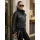 Women’s black leather jacket Elan Women's jackets