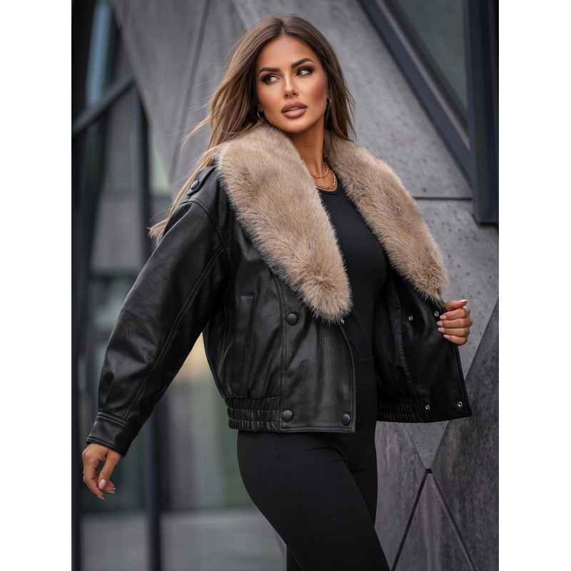 Women's Black Leather Jacket 
