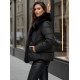 Moteriška juoda žieminė striukė Lota