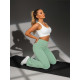 Women's mint-coloured track trousers Perla Casual trousers