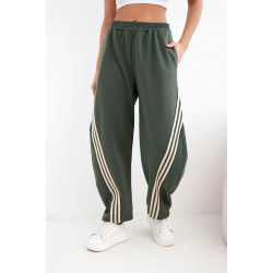 Moteriškos chaki laisvalaikio kelnės Sport