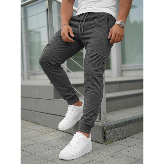 Vyriškos tamsiai pilkos kelnės Astin Laisvalaikio kelnės