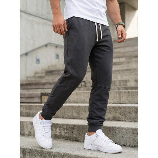 Vyriškos tamsiai mėlynos spalvos kelnės Base Laisvalaikio kelnės