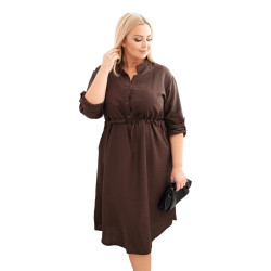 Moteriška tamsiai ruda suknelė Eris