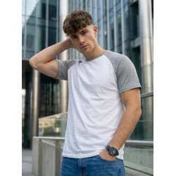 Vyriški balti/pilki marškinėliai Dilan