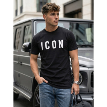 Men's black T-shirt Icon