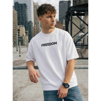 Мужские белые футболки Freedom