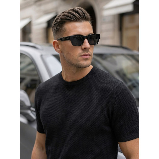 Vyriški juodi marškinėliai Comfort Vienspalviai marškinėliai