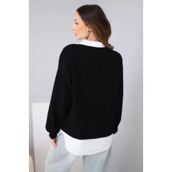 Moteriška juoda palaidinė Liucy