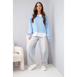 Moteriška šviesiai mėlyna palaidinė Liucy