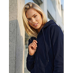 Damski sweter z kapturem w kolorze ciemnoniebieskim Look