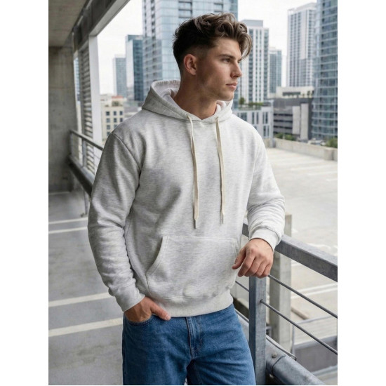 Men's light grey jumper Ostin Hooded jumpers
