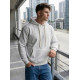 Men's light grey jumper Ostin Hooded jumpers