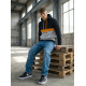 Vyriškas juodas džemperis Ovil Vyriški džemperiai su gobtuvu