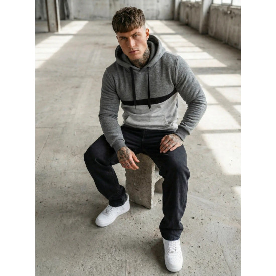 Vyriškas tamsiai pilkas džemperis Ovil JS/8B1319/5