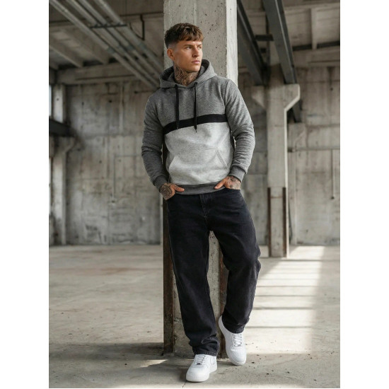 Vyriškas tamsiai pilkas džemperis Ovil JS/8B1319/5