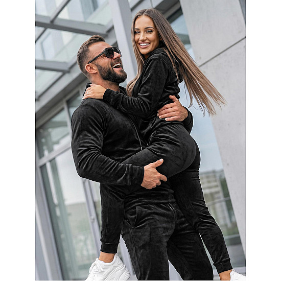 Minel Black Velour Set