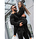 Minel Black Velour Set