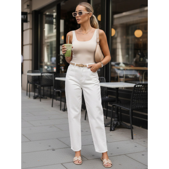 Women's white jeans Angelo