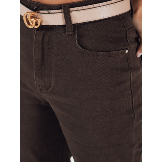 Moteriški tamsiai rudi džinsai Active