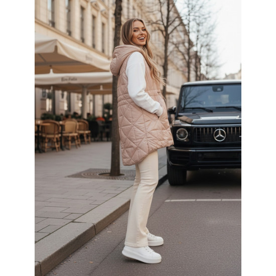 Moteriška šviesiai rožinės spalvos liemenė Demak Moteriškos liemenės