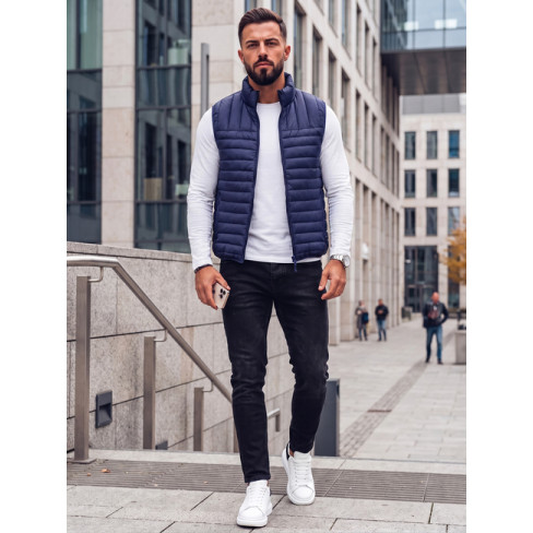 Stix Men's Dark Blue Vest