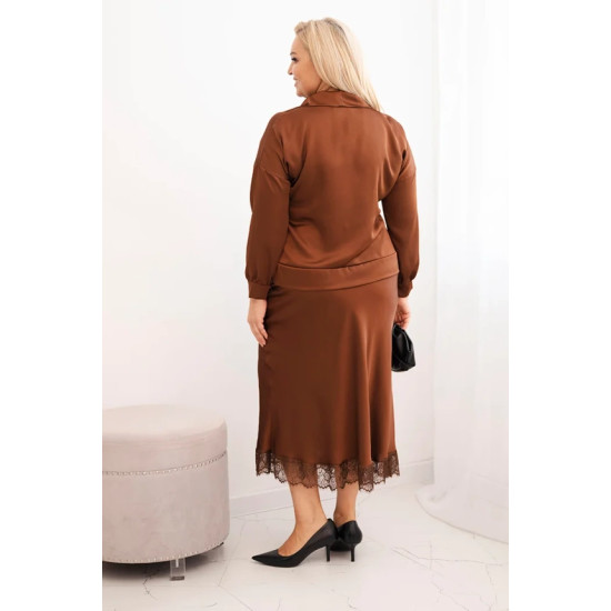 Moteriškas rudas rinkinys Roma